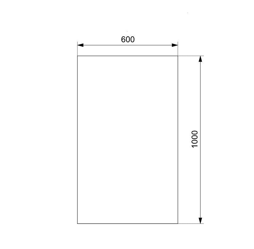 TYGR Multilayer-Schaumstoff schwarz 1000x600mm
