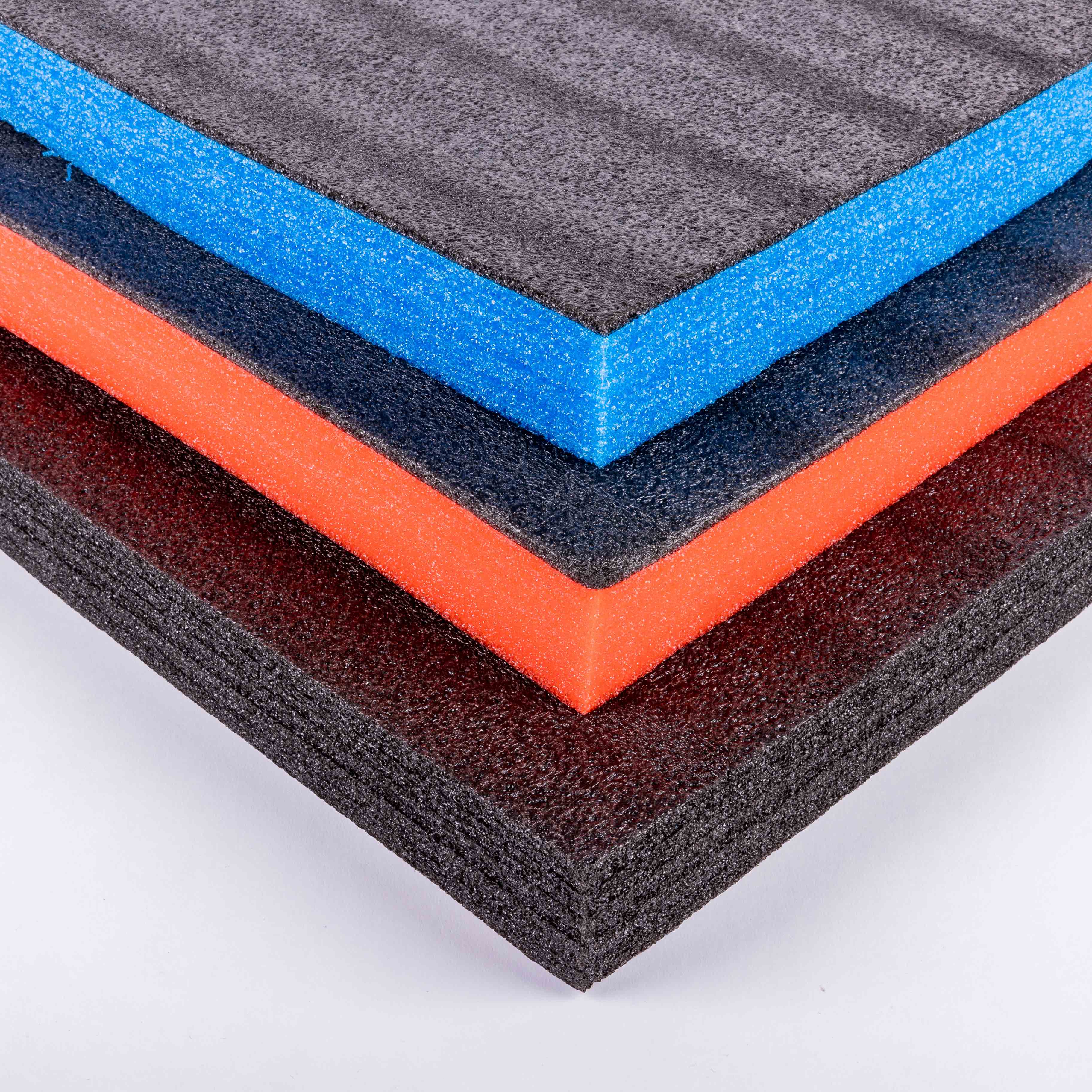 Perfk Werkzeugkasten-Schaumstoff Set - 4-teilig Zuschneidbarer Kaizen-Organizer 56x46cm